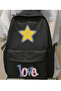 Denim Printed Unisex School Backpack