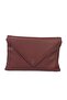 Gemma Envelope Clamshell Clutch Bag Claret Red
