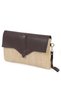 Cloe Magnet Cover Straw Clutch Bag Brown - 3
