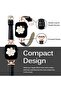 Leather Band For Apple Watch 38mm 40mm 41mm, Slim Leather Strap with D-Shape Buckle - Plain White - 4