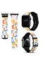 Apple Watch 38mm 40mm 41mm 42mm | Stylish Pattern Silicone Bands | Colorful