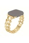 Apple Watch 38mm 40mm 41mm 42mm | Jewelry Herringbone Design Stainless Steel and | Gold - 2