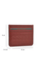 , Unisex Genuine Leather Card Holder 1539852Z06 Red Brown - 2