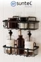 2 Pieces of Adhesive Bathroom Shelf, Bathroom Shelf, Bathroom Organizer Shelf Hanging Bathroom Shelf