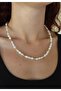 Stainless Steel Pearl & Dorica Necklace - 2