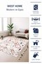 Machine washable, non-slip, stain-resistant digital kitchen rug, living room rug, and cut-to-size runner. - 2
