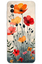 حافظة سامسونج جالاكسي A02 بغطاء خلفي مطبوع بنمط HD - توليب