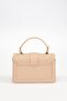 Khaki Baklava Pattern Interlocking Handbag - 5