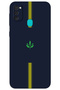 Samsung Galaxy M30S / M21 Case Hd Pattern Printed Back Cover - Yellow Navy Blue