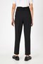Black Pleated Carrot Cut Belt Detailed Trousers - 5