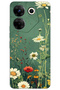 Tecno Camon 20 Pro 5g Case Hd Pattern Printed Back Cover - Green Daisy