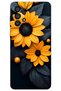 Samsung Galaxy A53 Case Hd Pattern Printed Back Cover - Black Flower