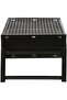 Compact, foldable charcoal grill in black—perfect for camping, picnics, and outdoor BBQ fun. - 8