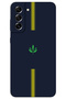 Samsung Galaxy S21 Case Hd Pattern Printed Back Cover - Yellow Navy Blue