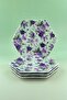 Viola 4 Pieces Porcelain Dessert / Cookie Plate - 2