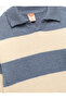 Long Sleeve Striped Polo Collar Knitwear Sweater - 3
