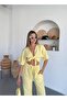 Women's Double Tie Detail Muslin Suit - 7