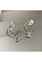 Zircon Stone Gold Steel Set - 2