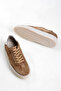 Men's Mink Lace-Up Suede Leather Sneaker Shoes - 4