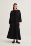 Women's Organic Cotton Lace-Up Blouse Skirt Set Black