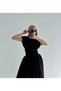Pinterest Midi Dress Poplin Fabric Gathered Waist Design - 7