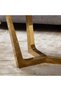 Large Coffee Table for Living Room Furniture, White Artificial Marble Stone Top Centre - 6