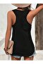 Women's Colorful Printed Slim Fit Hollow Collar Swimmer Tank Top T-Shirt - 2