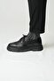 Laurel Model Genuine Leather Handmade Men's Black Casual Shoes - 5