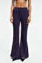Cirelda Women's Ribbed Double Pocket Purple Sweatpants - 2