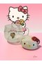Hello Kittiy Cartoon Glass Drinking Cup with Lid Cute Transparent Bubble Tea Household Milk Cup - 2