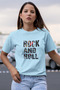 Rock and Roll Printed / Women's Multicolor T-Shirt 100% Cotton Regular Fit Comfortable Fit