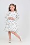 Girl's Floral Flounced Dress - 5