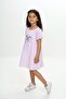 Girl's Bow Printed Dress - 4