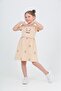 Girl's Cat Printed Dress