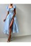 Ruffle Strap Button Striped Belted Midi Dress – Pink, Yellow, Blue - 6