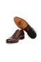 Brown Lace-Up Genuine Leather Men's Shoes - 3