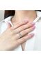 Silver Ring Geometric Pattern 17 - 3