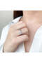 Silver Ring Geometric Pattern 17 - 2