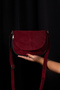 Genuine Leather Suede Midi Daily Women's Shoulder Bag - 2