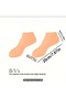Yiwu 1 Pair Women's Bright Orange Silicone Socks for Dry Chapped Feet Orange - 6