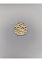 Honeycomb Textured, Curved Light Gold Button (Large Size) - 3