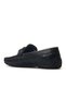Men's genuine leather buckle detailed casual shoe 25y ykö-21112 m black - 3