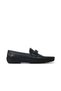 Men's genuine leather buckle detailed casual shoe 25y ykö-21112 m black