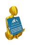 Yoga Themed Business Card Holder (Gold Color) - 4