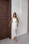One Shoulder Drape Pul Sequence Dress - 3
