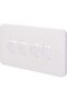 Smooth 4-Gang 2-Way 10 Axe Switch, White - 3