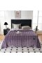 Luxurious Embossed Purple Textured Blanket King Size 200 x 230 Cm - 2