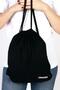 Black 35X40 cm Unisex Raw Cloth Drawstring Backpack Shoe Bag - 8