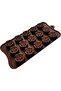 Rose Shape Silicone Chocolate Mold (Red) - 2