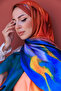 Abstract Pattern Silky Shawl - 5